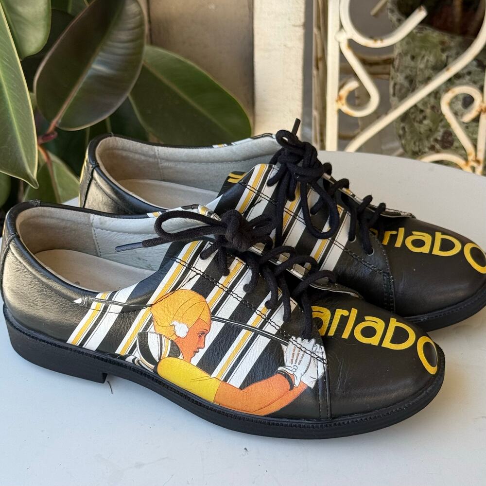 VTG Icon Art shoes Rene Vincent "Golf de Sarlabot" size 7 women